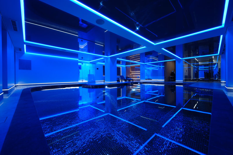 Lighting detail within bespoke ceiling design